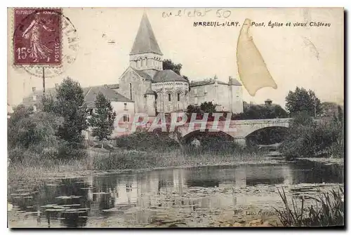 Ansichtskarte AK Mareuil sur Lay pont eglise et vieux chateau