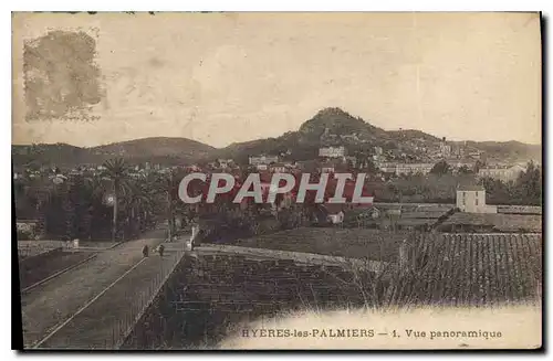 Cartes postales Hyeres les Palmiers vue panoramique