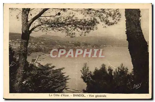 Cartes postales La Cote d'Azur Bandol vue generale