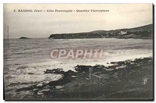 Cartes postales Bandol Var Cote Provencale Quartier Pierreplane