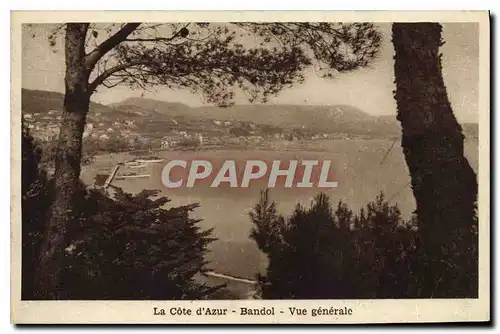 Cartes postales La Cote d'Azur Bandol vue generale