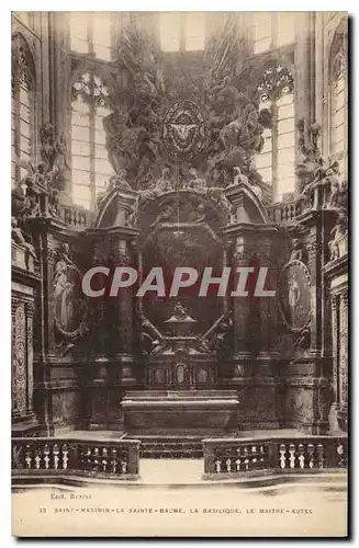 Cartes postales Saint Maximin la Sainte Baume la Basilique le Maitre Autel