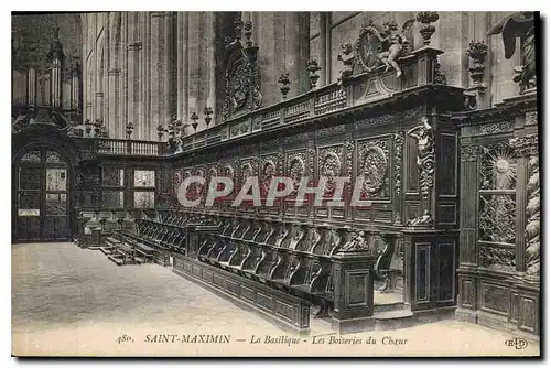 Ansichtskarte AK Saint Maximin la Basilique les Boiseries du Choeur