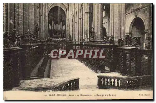 Ansichtskarte AK Saint Maximin Var la Basilique interieur du Choeur