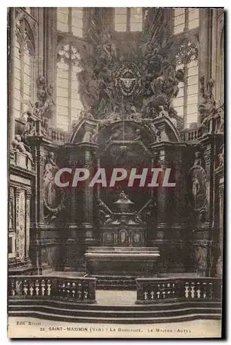 Cartes postales Saint Maximin Var la Basilique le Maitre Autel