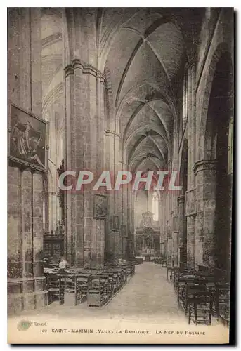 Cartes postales Saint Maximin Var la basilique la Nef du Rosaire