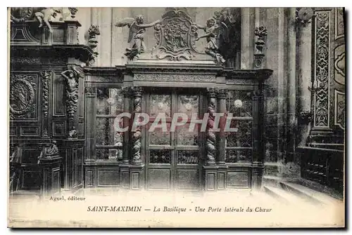 Ansichtskarte AK Saint Maximin la Basilique une porte laterale du Choeur