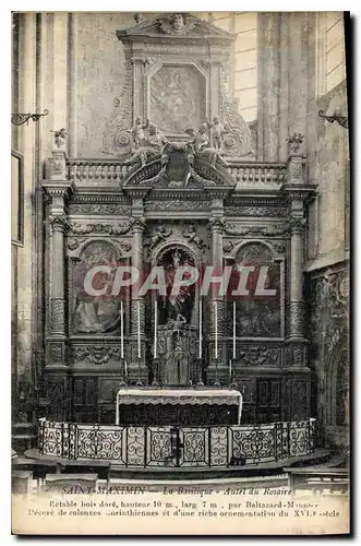 Cartes postales Saint Maximin la Basilique Autel du Rosaire