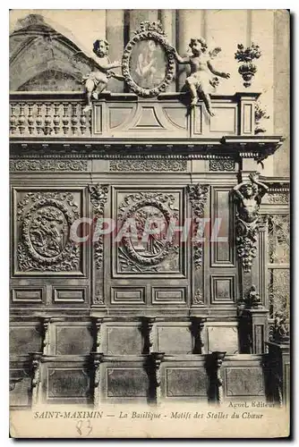 Cartes postales Saint Maximin la Basilique Motifs des Stalles du Choeur