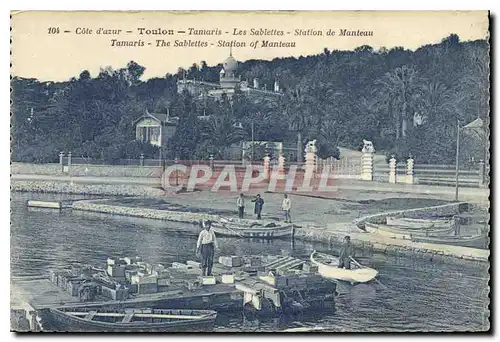 Cartes postales Cote d'Azur Environs de Toulon Tamaris Les Sabletties Station de Manteau Tamaris