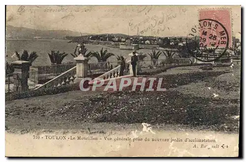 Cartes postales Toulon Le Mourilon Vue generale prise du nouveau jardin d'accilimatation