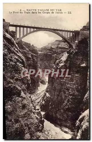 Ansichtskarte AK Haute vallee du Var Le Pont du Train dana les Gorges de Daluis