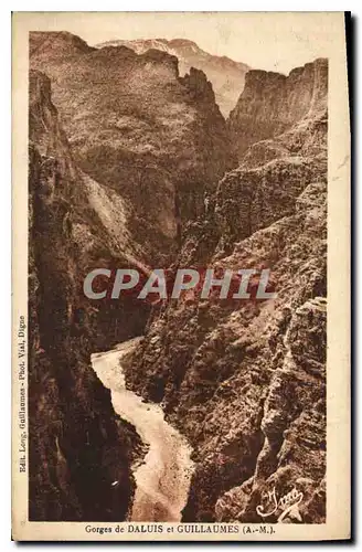 Cartes postales Gorges de Daluis et Guillaumes A M