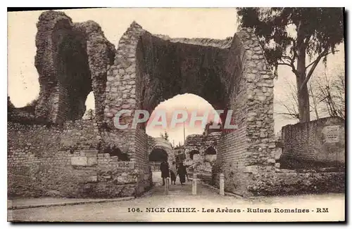 Cartes postales Nice Cimiez Les Arenes Ruines Romaines