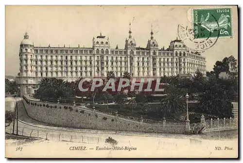 Cartes postales Cimiez Excelsior Hotel Regina