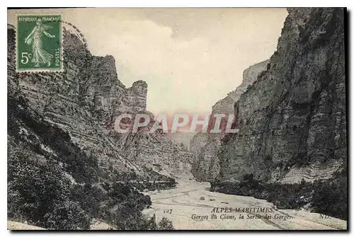 Ansichtskarte AK Alpes Maritimes Gorges du Cians la Sortie des Gorges