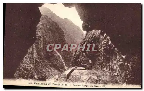 Ansichtskarte AK Environs de Beuil A M Route et Gorges du Cians