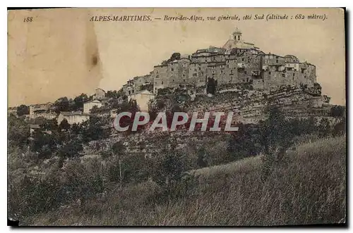 Cartes postales Alpes Maritimes Barre des Alpes vue generale