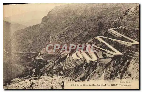 Ansichtskarte AK Les Lacets du Col de Braus A M