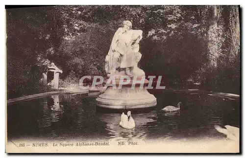 Ansichtskarte AK Nimes Le Square Alphonse Daudet