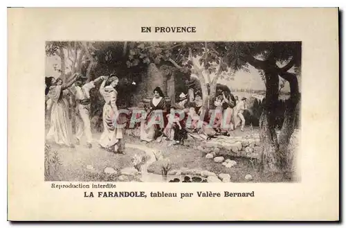 Ansichtskarte AK En Provence La Farandole tableau par Valere Bernard