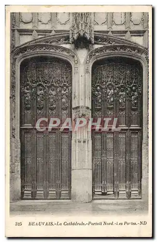 Ansichtskarte AK Beauvais La Cathedrale Portail Nord
