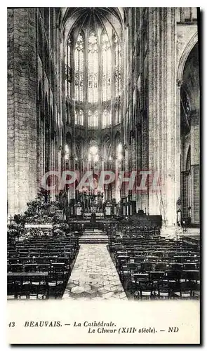 Ansichtskarte AK Beauvais La Cathedrale le Choeur