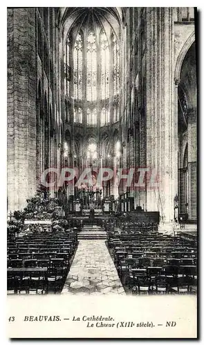 Cartes postales Beauvais La Cathedrale le Choeur