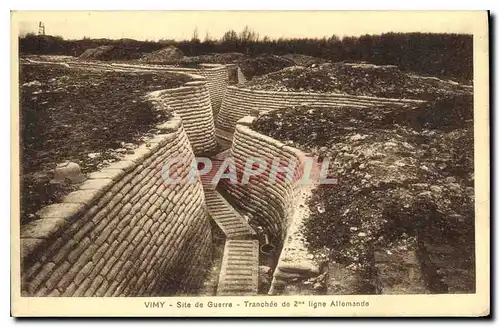 Cartes postales Vimy Site de Guerre Tranchee