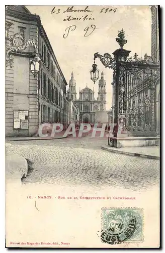 Cartes postales Nancy Rue de la Cathedrale