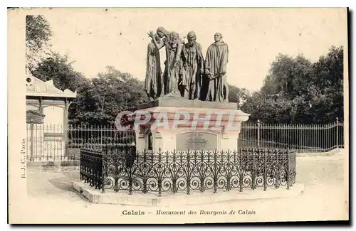 Cartes postales Calais Monument des Bourgeois de Calais