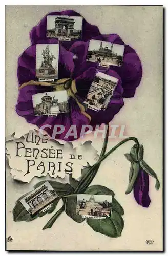 Cartes postales Une Pensee de Paris