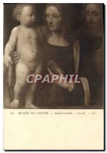 Cartes postales Musee du Louvre Sainte Famille Luini