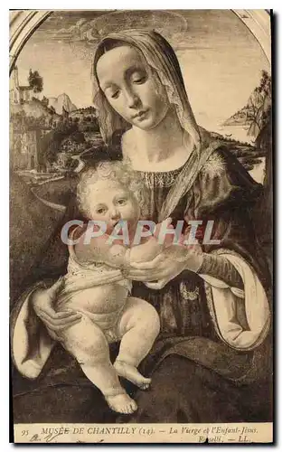 Cartes postales Musee du Louvre La Voerge et l'Enfant Jesus