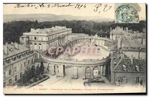 Cartes postales Nancy Hemicycle de la Carriere Palais du Gouvernement