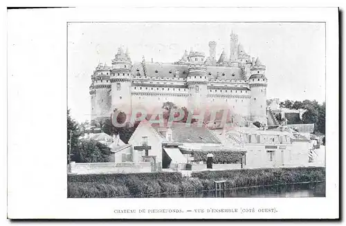 Cartes postales Chateau de Pierrefonds vue D'Ensemble Cote Ouest