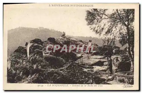 Ansichtskarte AK L'Auvergne Pittoresque La Bourboule Summet de la Roche des Fees