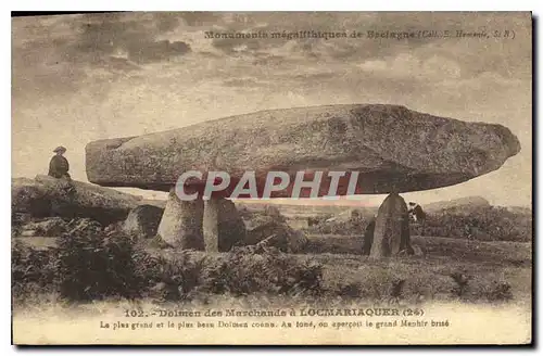 Cartes postales Dolmen dee Marchands a Locmariaquer