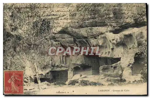 Cartes postales Lamanon Grottes de Cales