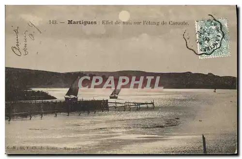 Cartes postales Martigues Effet de Nuit et I'Etang de Caronte