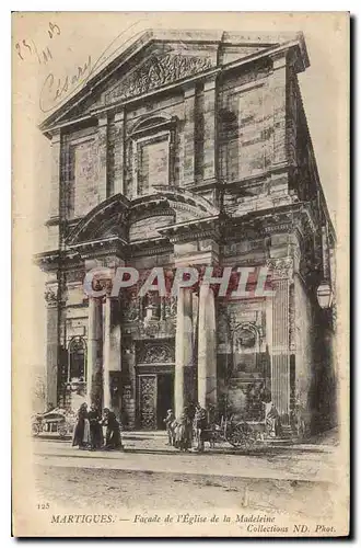 Cartes postales Martigues Facade de I'Eglise de la Madeleine