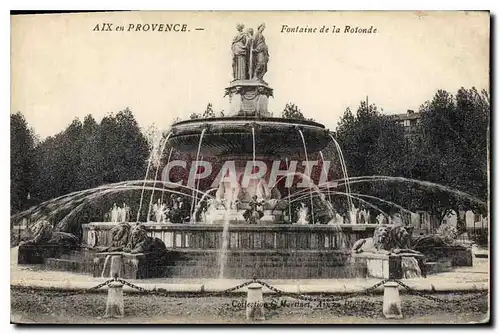 Cartes postales Aix en Provence Fontaine de la Rotonde