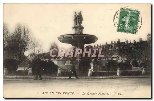 Cartes postales Aix en Provence La Grande Fontaine