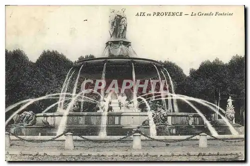 Cartes postales Aix en Provence La Grande Fontaine