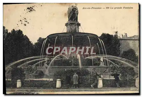 Cartes postales Aix en Provence La Grande Fontaine