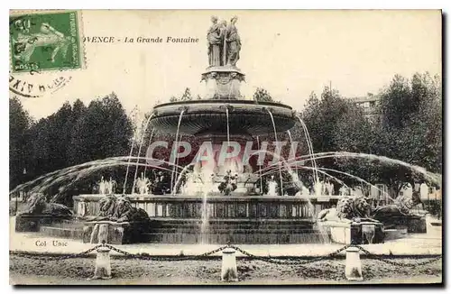 Cartes postales Aix en Provence La Grande Fontaine