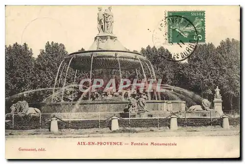 Cartes postales Aix en Provence Fontaine Monumentale