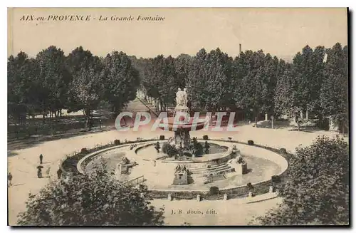 Cartes postales Aix en Provence La Grande Fontaine