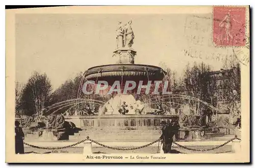 Cartes postales Aix en Provence La Grande Fontaine