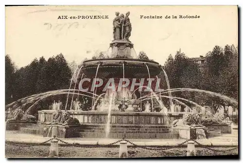 Cartes postales Aix en Provence Fontaine de la Rotonde